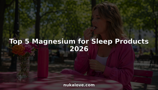 Woman taking magnesium oral strip for sleep at home