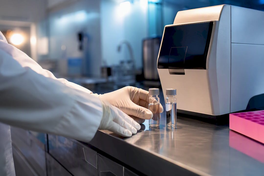 Drug absorption research laboratory samples